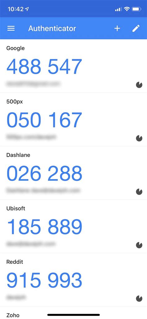 Get verification codes with Google Authenticator